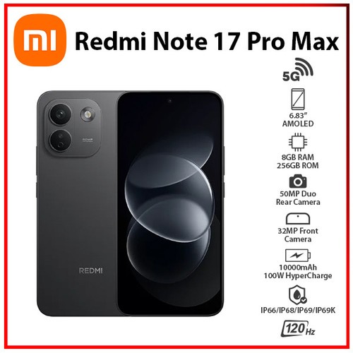 Redmi note pro - 17, max